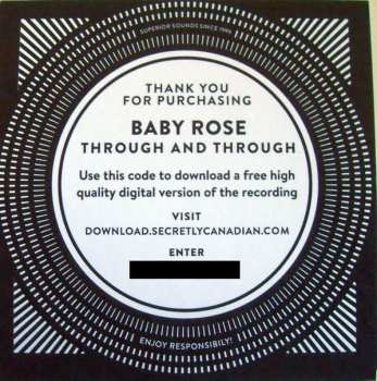 LP Baby Rose: Through And Through CLR | LTD 511473