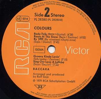 LP Baccara: Colours