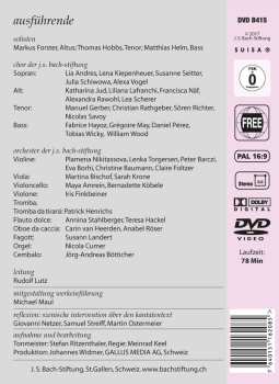 DVD Johann Sebastian Bach: Schauet Doch Und Sehet, Ob Irgendein Schmerz Sei - BWV 46 459184