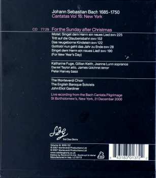 CD Johann Sebastian Bach: Cantatas Vol. 16 : New York 444571
