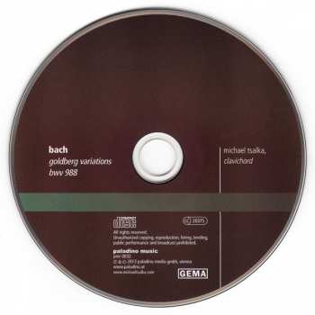 CD Johann Sebastian Bach: Goldberg Variations 432377