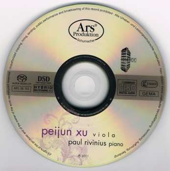 SACD Johann Sebastian Bach: Peijun Xu Viola, Paul Rivinius Piano 436418
