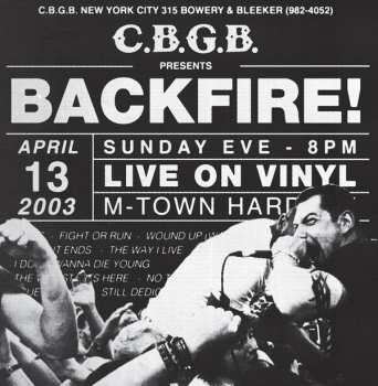Album Backfire!: Live At Cbgb