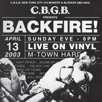 Album Backfire!: Live At CBGB's