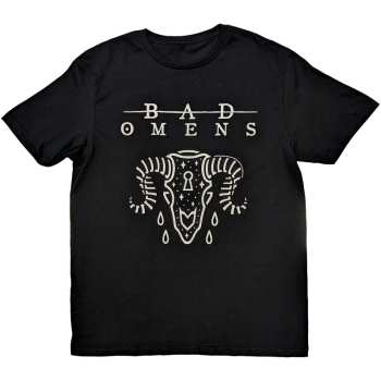 Merch Bad Omens: Bad Omens Unisex T-shirt: Ram Skull  (medium) M