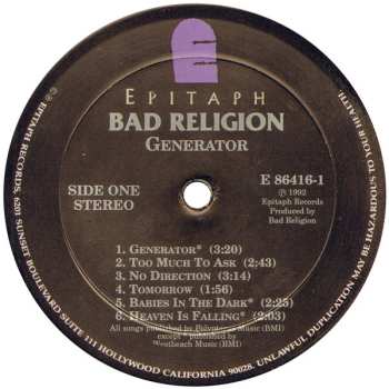 LP Bad Religion: Generator 540495
