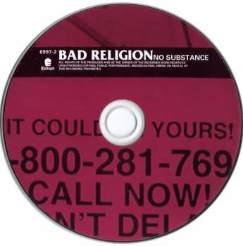 CD Bad Religion: No Substance 323665
