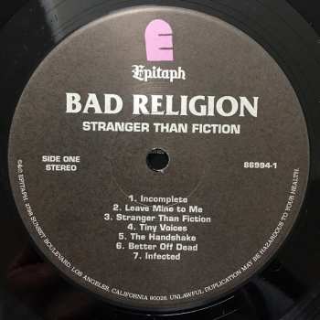 LP Bad Religion: Stranger Than Fiction