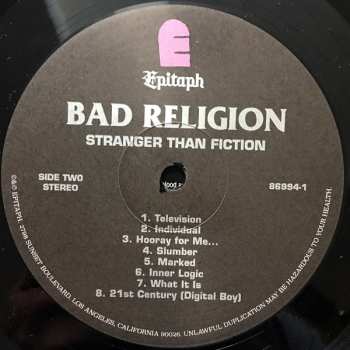 LP Bad Religion: Stranger Than Fiction 148476