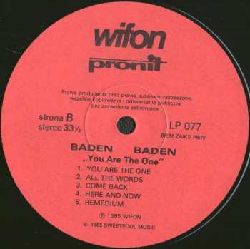 LP Baden Baden: You Are The One 374414