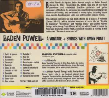 CD Baden Powell: Á Vontade + Swings With Jimmy Pratt LTD 242769