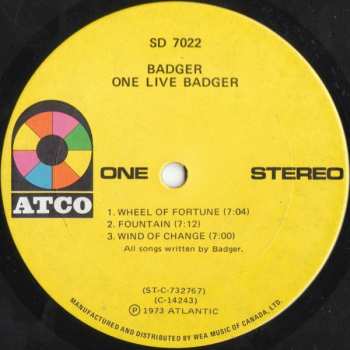 LP Badger: One Live Badger 178034