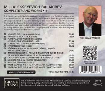 CD Mily Balakirev: Complete Piano Works • 4 456441
