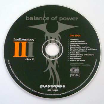2CD/DVD Balance Of Power: Heathenology 236430