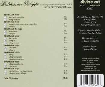CD Baldassare Galuppi: Complete Piano Sonatas Vol.1  157038