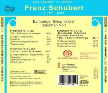 SACD Bamberger Symphoniker: Franz Schubert Symphonien Nos. 1, 3 & 7 282794