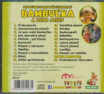CD Bambuľka: Bambuľkine Dobrodružstvá Spievajú Bambuľka A Dedo Jozef 50518