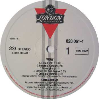 LP Bananarama: Wow!