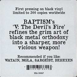 LP Baptism: V: The Devil's Fire LTD 38419