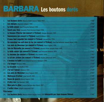 CD Barbara: Les Boutons Dorés