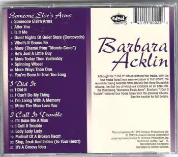 CD Barbara Acklin: Someone Else's Arms / I Did It / I Call It Trouble