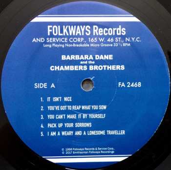 LP Barbara Dane: Barbara Dane And The Chambers Brothers 68223
