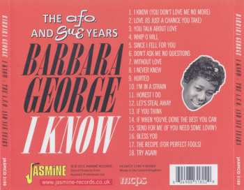 CD Barbara George: I Know - The A.F.O. And Sue Years 146407