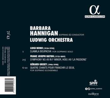 CD Barbara Hannigan: La Passione: Nono, Haydn & Grisey 233668