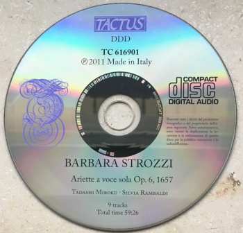 CD Barbara Strozzi: Ariette A Voce Sola Op. 6, 1657 173958