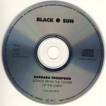 CD Barbara Thompson: Songs From The Center Of The Earth 303209