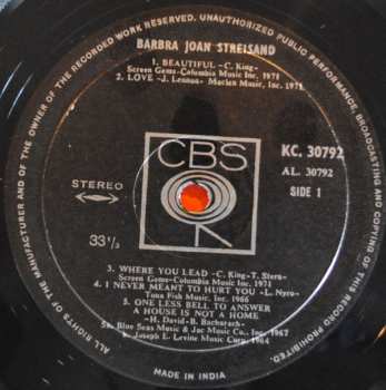 LP Barbra Streisand: Barbra Joan Streisand 338469