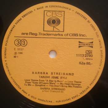 LP Barbra Streisand: Takoví Jsme Byli 239491