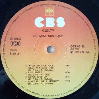 LP Barbra Streisand: Guilty 539974