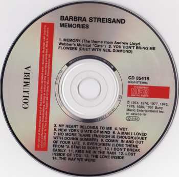 CD Barbra Streisand: Memories 398718