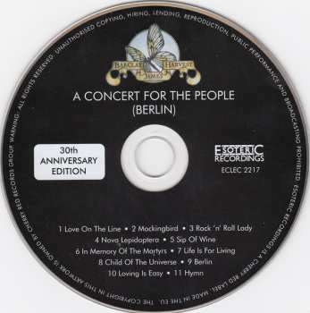 CD Barclay James Harvest: A Concert For The People (Berlin) - The 30th Anniversary Edition 91538