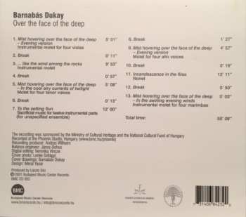 CD Barnabás Dukay: Over The Face Of The Deep 312998