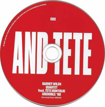 2CD Barney Wilen: Barney and Tete Grenoble '88 183349