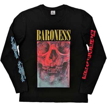 Merch Baroness: Baroness Unisex Long Sleeve T-shirt: Skull Tour (sleeve Print) (xx-large) XXL
