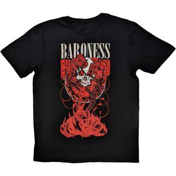 Merch Baroness: Baroness Unisex T-shirt: Fleur Skull  (medium) M