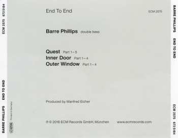 CD Barre Phillips: End To End 148087