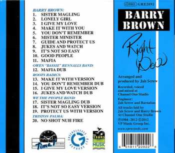 CD Barry Brown: Right Now 419546