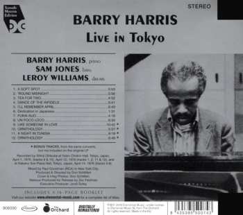 CD Barry Harris: Live In Tokyo 188551