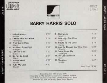 CD Barry Harris: Solo 394662