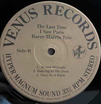 LP Barry Harris Trio: The Last Time I Saw Paris LTD 530999