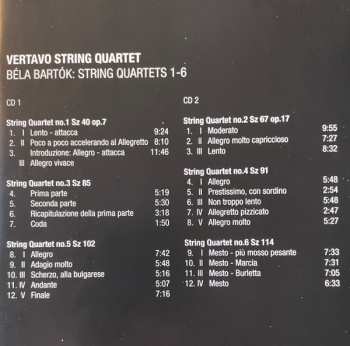 2CD Béla Bartók: String Quartets 1-6