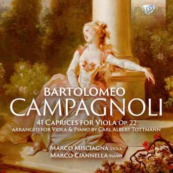 Album Bartolomeo Campagnoli: Capricen Für Viola Op.22 Nr.1-41