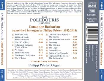CD Basil Poledouris: Conan The Barbarian. Transcribed For Organ 332380