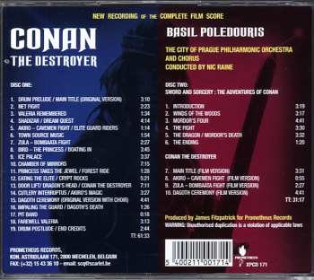 2CD Basil Poledouris: Conan The Destroyer (New Recording Of The Complete Film Score) 342917