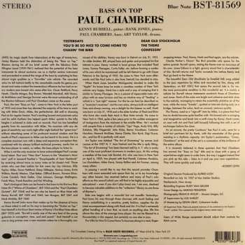 LP Paul Chambers Quartet: Bass On Top 3651