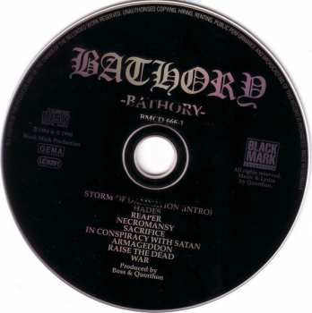 CD Bathory: Bathory 391866